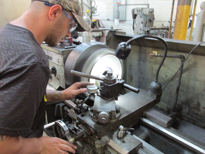 working with the lathe
